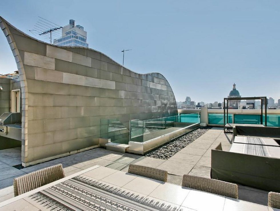 Apartment New York Lenny Kravitz design terrace