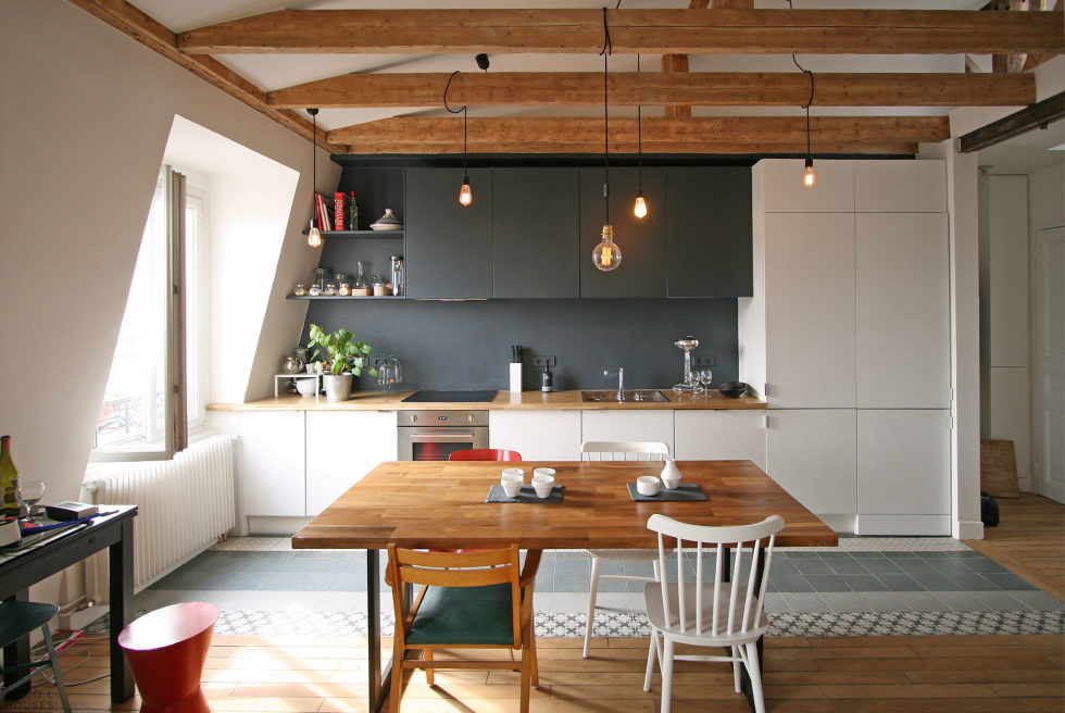 Modern Apartment Instead Of Attic Premises In Paris From Atelier DCCP Architectes 22
