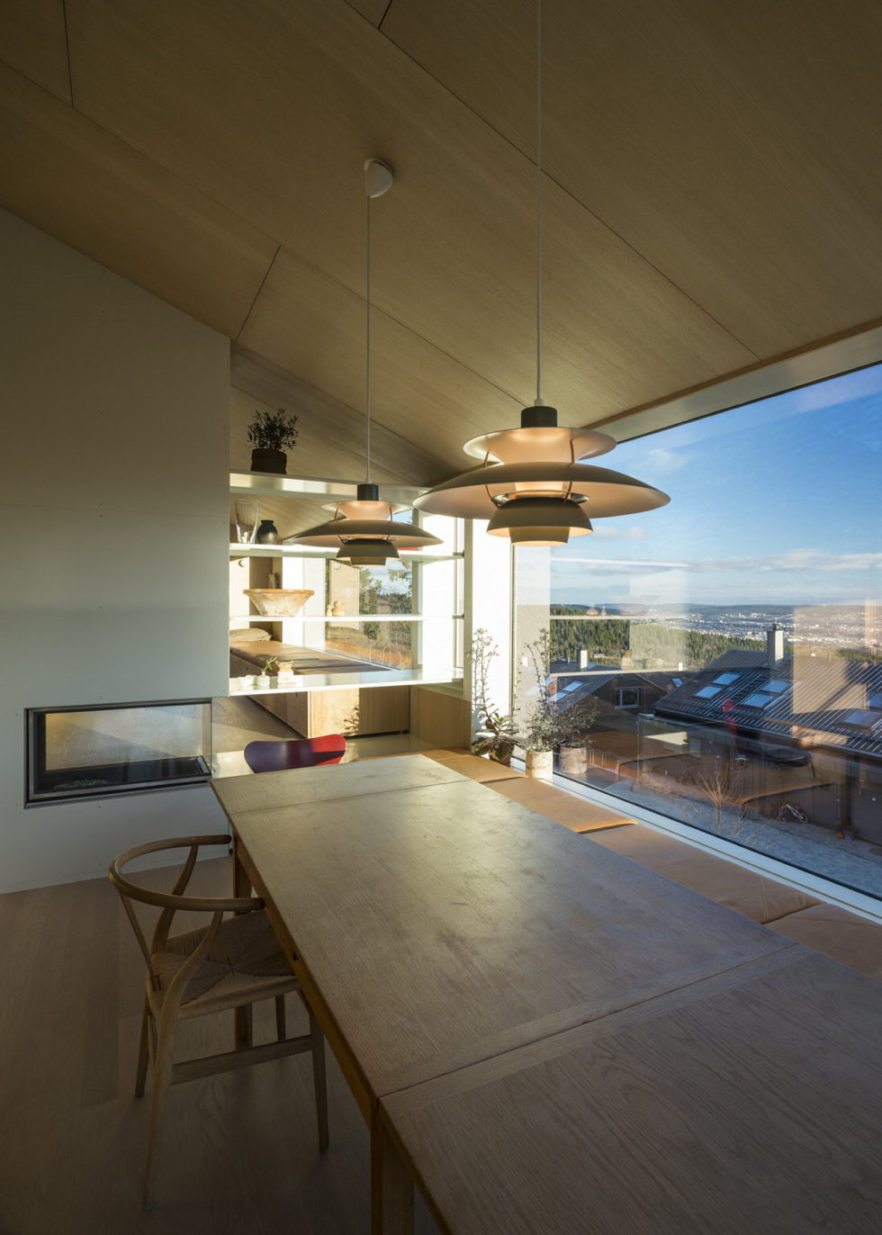 The house Linnebo overlooking Oslo by the project of Schjelderup Trondahl Arkitekter studio 5