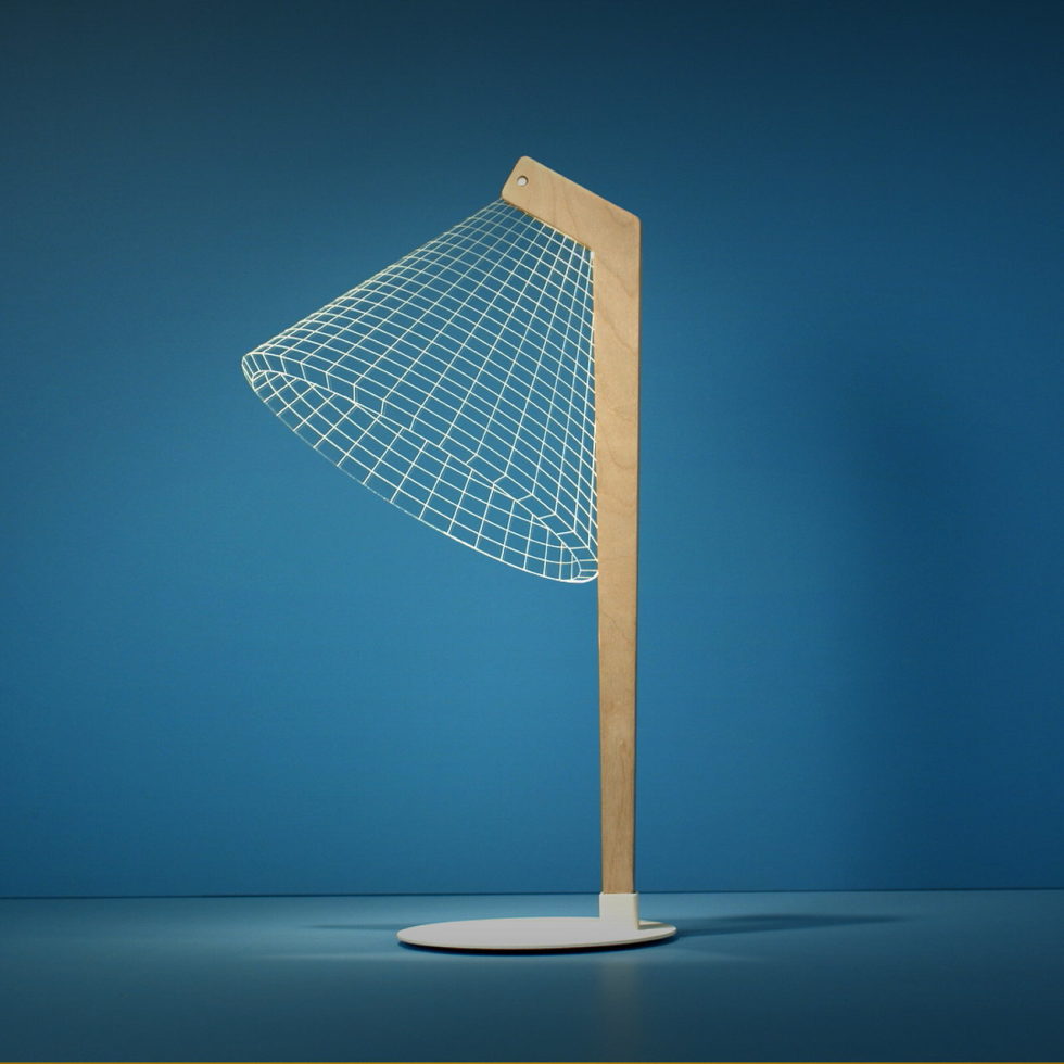 The new version of the Bulbing lamp with 3D-effect by Nir Chehanowski DESKi 1