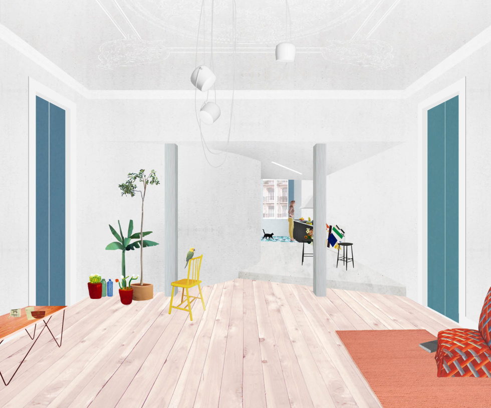 Chiado Apartments Seamless Day Spaces by Fala Atelier Plan 5