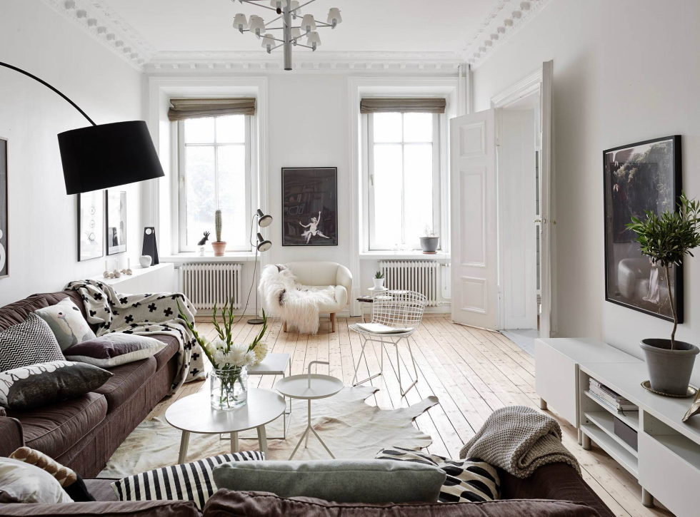 Scandinavian Interior Style A Spacious Flat In Goteborg 1