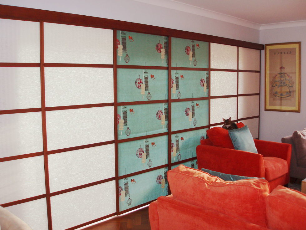 Japanese curtains living room ideas 2