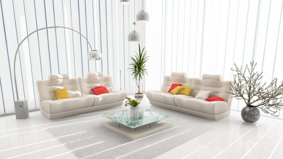 White Curtain for Living Room