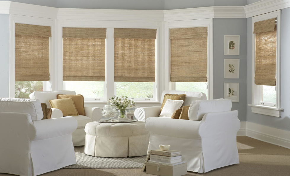 living room curtains – bamboo blinds 2