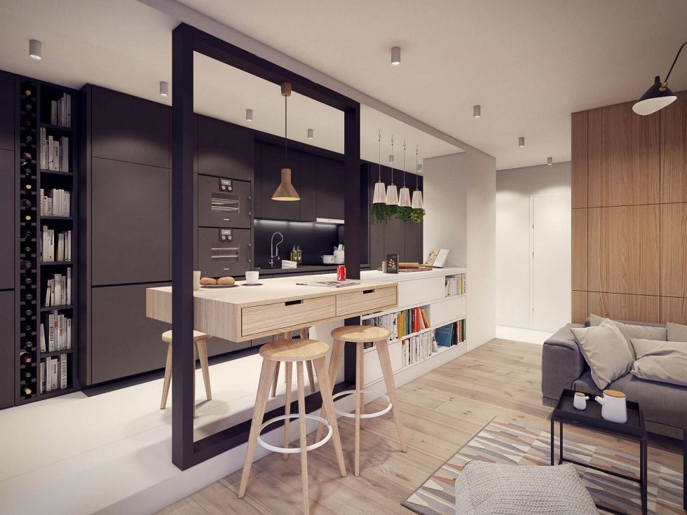 Designing project of the stylish apartments in Lodz 10