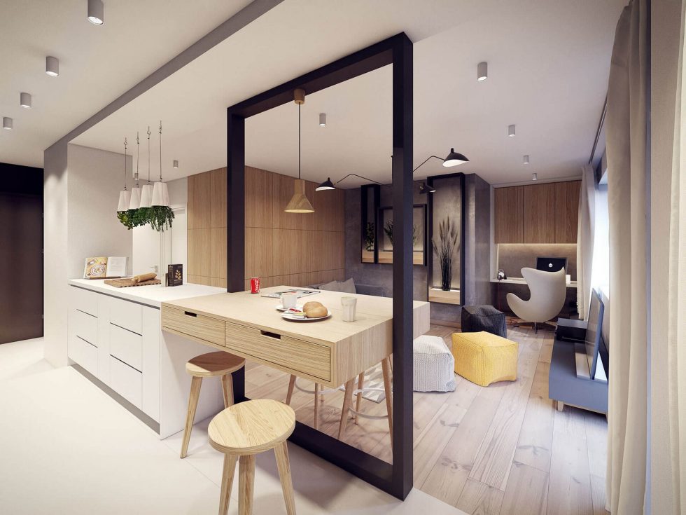 Designing project of the stylish apartments in Lodz 11