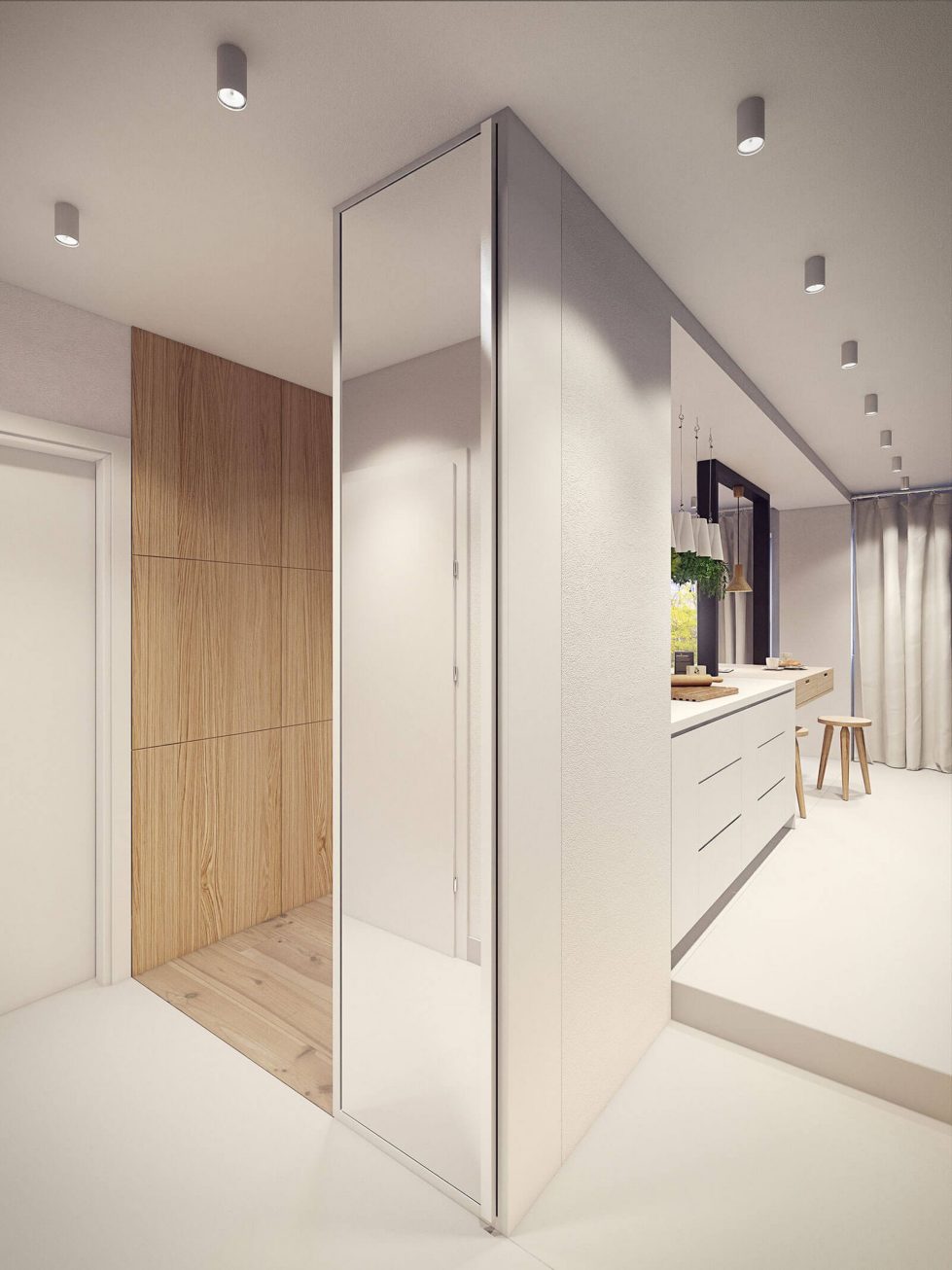 Designing project of the stylish apartments in Lodz 16