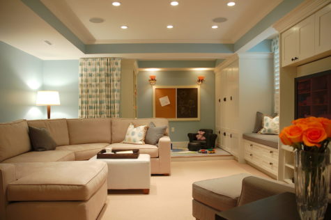 Living Room in Beige Color