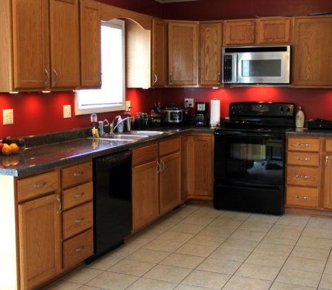 Kitchen in Beige Color