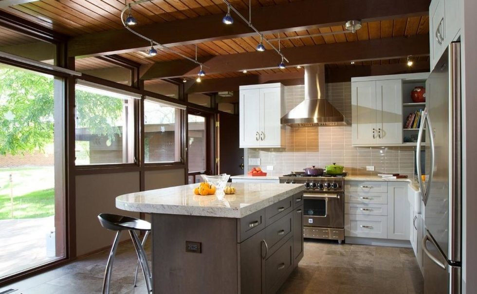 Modern in country style kitchen