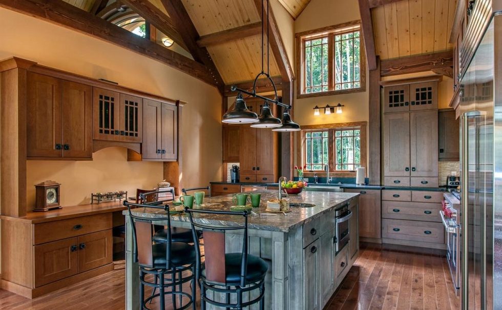 kitchen design in the country style arrangement
